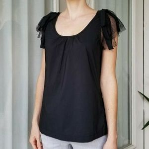 GAP Black Top with Shoulder Detail
